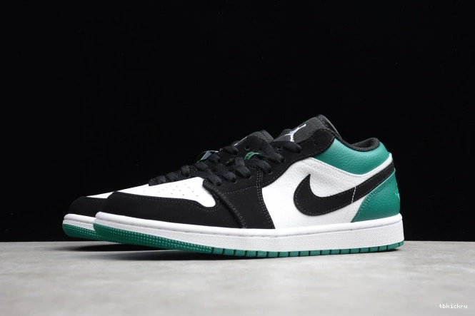 Rep TBkick White Jordan Green Mystic Air 1 553558-113 Low Black 0627
